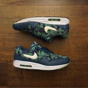 Nike Air Max 1 GPX - Space Blue Floral Palm Print - Size 9.5 (NO BOX)